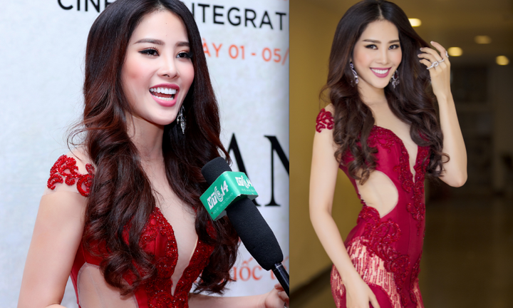 Trở về từ Hoa hậu Trái đất, Nam Em dạn dĩ khoe vẻ gợi cảm từ đầu đến chân