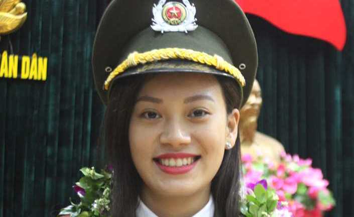 Gặp nữ sinh An ninh xinh đẹp giành giải Nhất nghiên cứu khoa học