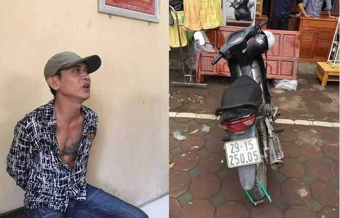 CSGT tóm gọn tên cướp xe máy trên phố Hà Nội