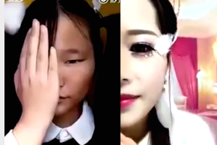 Hoảng hồn với nhan sắc thật của các hot girl