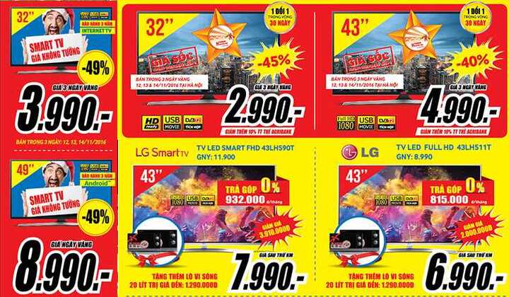 MediaMart - Điểm vàng mua sắm trong Ngày vàng Tháng khuyến mại Hà Nội 2016