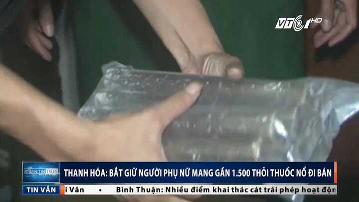 Bắt một phụ nữ Thanh Hóa mang gần 1.500 thỏi thuốc nổ đi bán