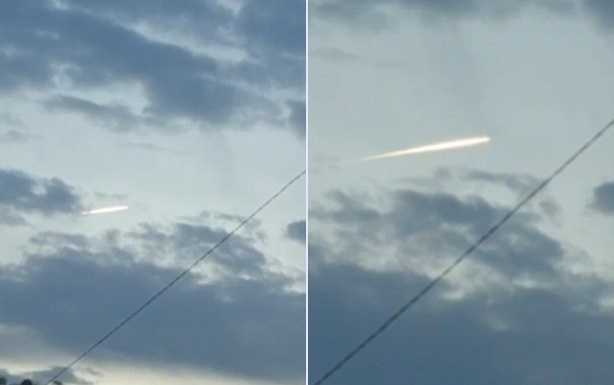 Clip vật thể bí ẩn cháy sáng, bay qua bầu trời Nhật Bản sau động đất