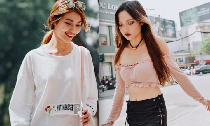 'Nấm lùn' 1m54 Fung La gợi cảm 'lấn át' chân dài 1m8 Quỳnh Châu