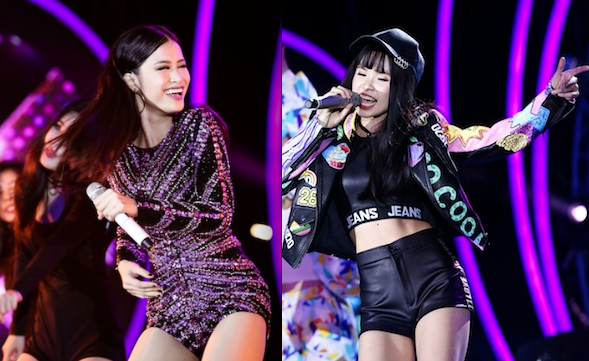 Khởi My, Đông Nhi nhảy 'bốc lửa' hút ánh nhìn