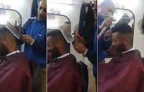 Choáng váng xem cắt tóc bằng búa và dao thái thịt