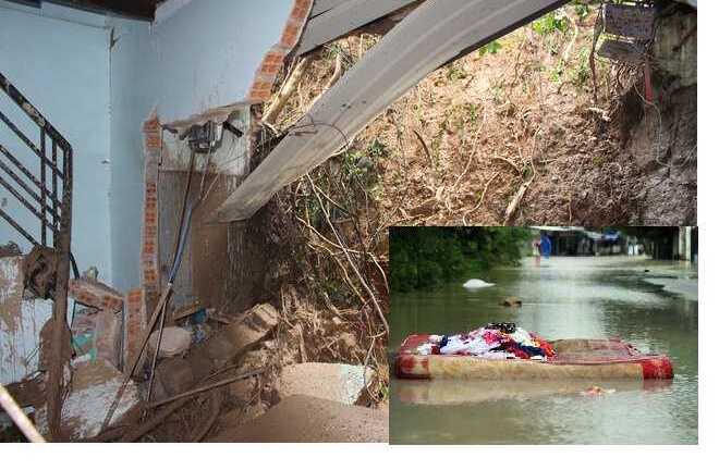 Núi lở, nhà sập, mẹ bế con, cõng bà nội 'phi thân' qua lan can tầng 2 chạy lũ