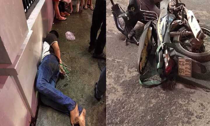 Dân truy đuổi, đạp ngã xe máy tên cướp trên phố Sài Gòn