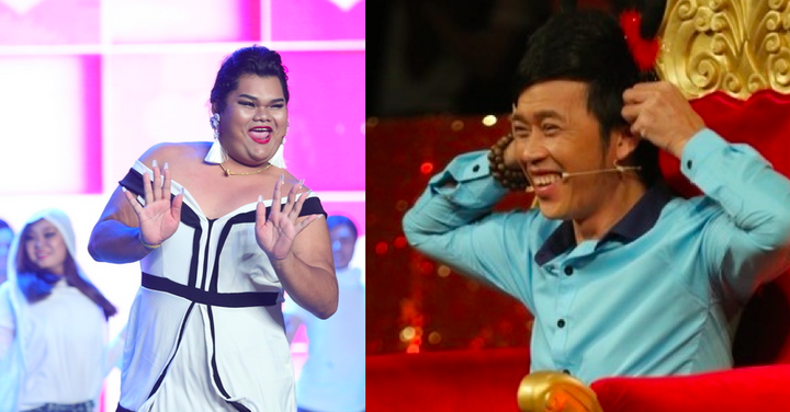 Hoài Linh hết hồn khi thấy Happy Polla nhảy múa tưng bừng