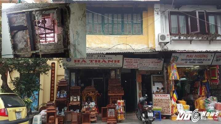 Video: Cận cảnh nhà phố cổ Hà Nội dột nát, thủng lỗ chỗ như trúng bom