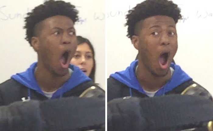 Phì cười với loạt biểu cảm 'khó đỡ' của chàng sinh viên trong giờ học