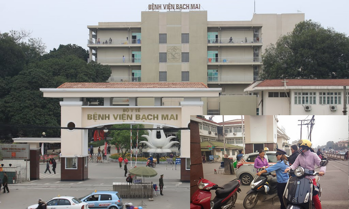 Nhân viên gác tàu thu vé xe giá 'cắt cổ' trước cổng bệnh viện Bạch Mai