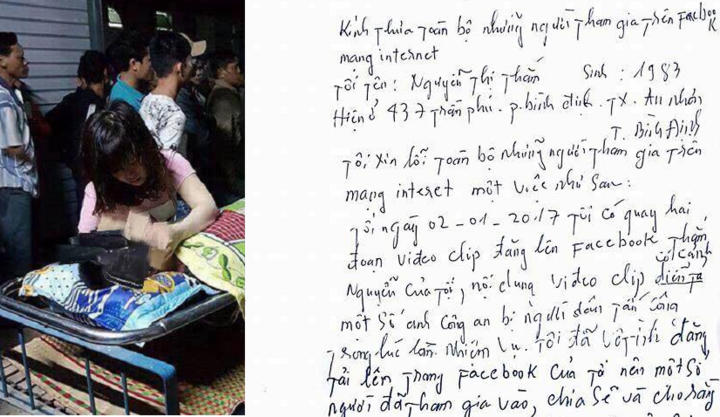 Người đăng clip 'dân vây đánh, bắt công an quỳ trước thi thể người chết' công khai xin lỗi