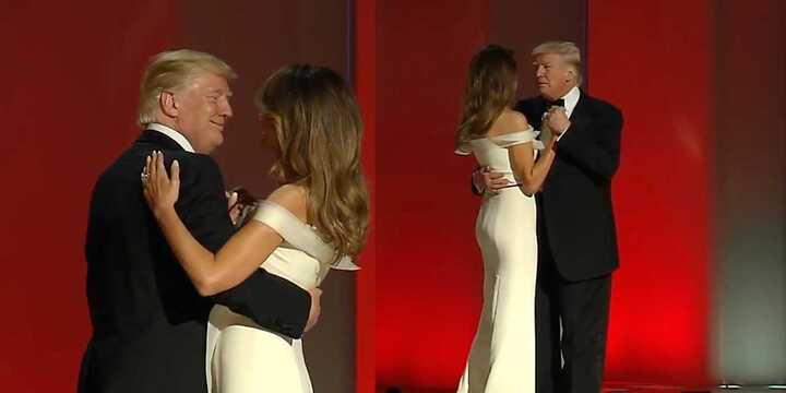 Clip: Tổng thống Donald Trump khiêu vũ tình tứ cùng phu nhân