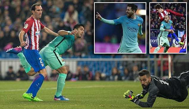 Atletico Madrid 1-2 Barca: Messi, Suarez đua nhau tỏa sáng
