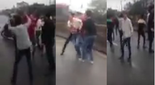 Hàng chục thanh niên tràn ra quốc lộ la hét, nhảy múa giữa trưa