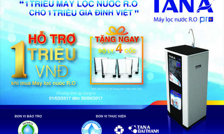 'Một triệu máy lọc nước R.O cho một triệu gia đình Việt'