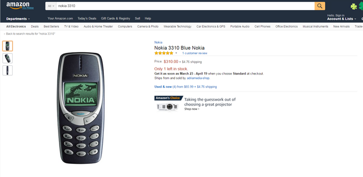 Nokia 3310 'cổ lỗ' hét giá 7,5 triệu đồng