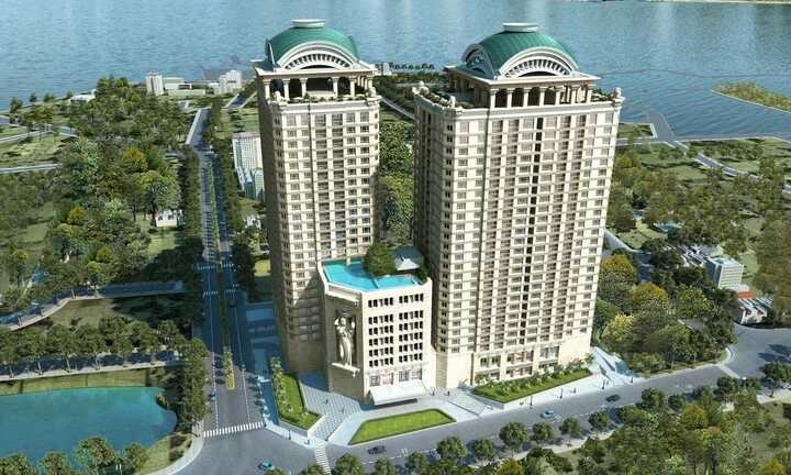 Dự án 'khủng' bên hồ Tây của Tân Hoàng Minh chính thức cất nóc