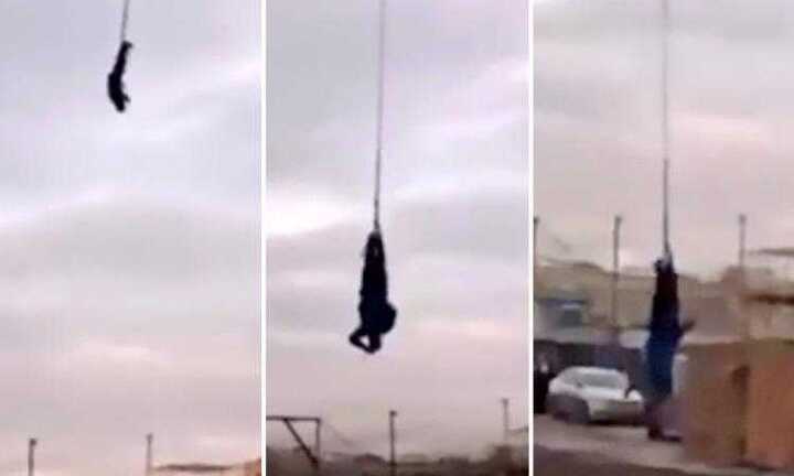 Người đàn ông cắm đầu xuống đất khi nhảy từ cần trục cao hàng chục mét nhưng không chết