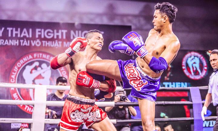 Những cú đòn mãn nhãn trong sự kiện 'Muay Thai Fight Night' ở TP.HCM