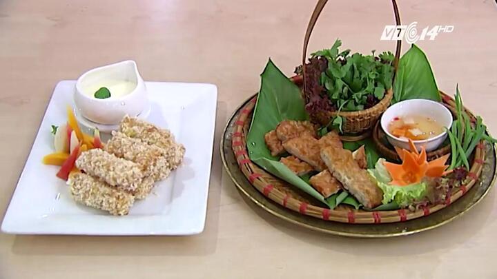 Cách làm chả mực hoàng gia, nem hoa quả chiên giòn ngon, lạ miệng