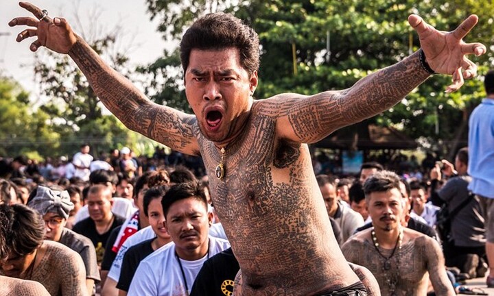 Bí ẩn thuật xăm huyền thuật của thiền sư Thái Lan