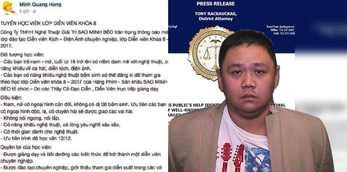 Trơ trẽn đăng tin tuyển sinh, Minh Béo bị Sở Văn hóa, Thể thao TP.HCM 'sờ gáy'