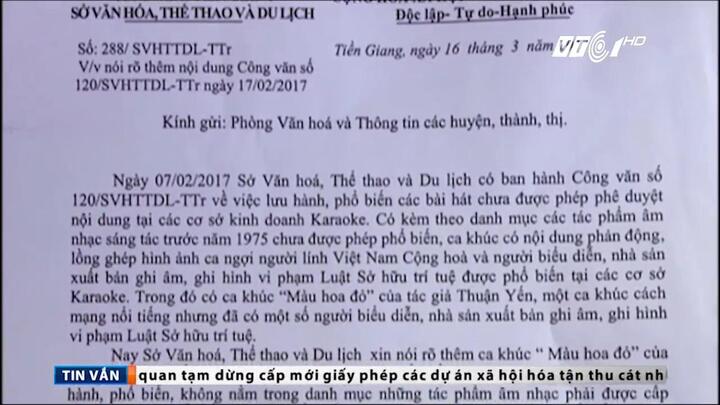 Cấm lưu hành 'Màu hoa đỏ' ở Tiền Giang: Cục Nghệ thuật biểu diễn gửi công văn hỏa tốc