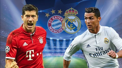 Xem trực tiếp tứ kết lượt đi cúp C1 Bayern Munich vs Real Madrid trên kênh nào?