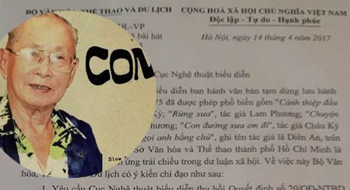 Thu hồi quyết định tạm dừng lưu hành 5 ca khúc sáng tác trước năm 1975