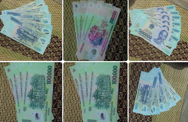 Bắt kẻ liều lĩnh trộn tiền thật với tiền âm phủ bán trên Facebook