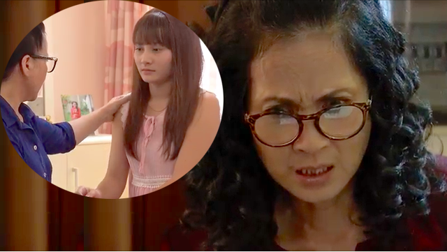 'Sống chung với mẹ chồng' tập 7: Bà Phương 'sôi máu', nghe lén con dâu tâm sự với mẹ đẻ