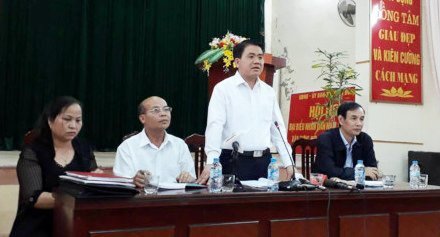 Chủ tịch Hà Nội đối thoại với người dân Đồng Tâm