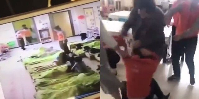 Video: Con bị đánh, phụ huynh đá liên tiếp vào mặt giáo viên
