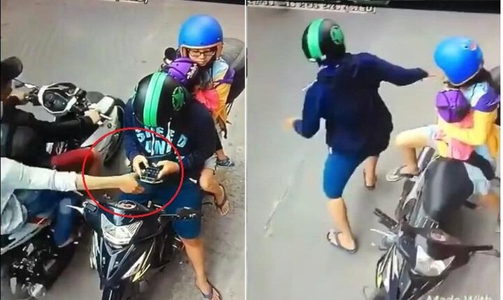 Đang nạp thẻ cào bị cướp điện thoại, bỏ xe máy giữa đường để truy đuổi