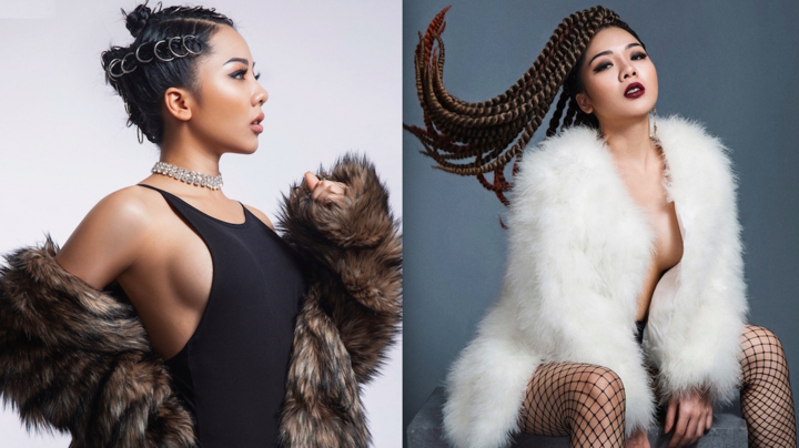 DJ Hạnh Noir sexy nổi loạn với mái tóc quái tính