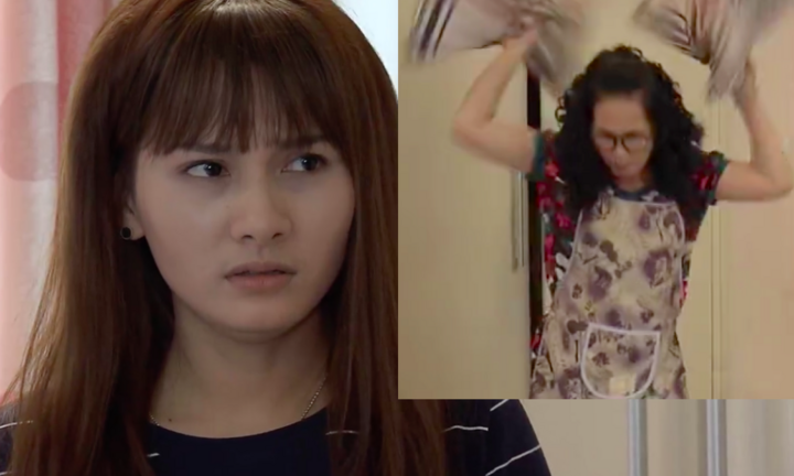 Sống chung với mẹ chồng tập 13: Mẹ chồng tác oai tác quái lục lọi tìm tiền của Vân