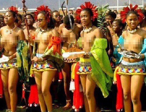 Choáng với tập tục phụ nữ tự do cưỡng hiếp đàn ông ở bộ tộc ở trần