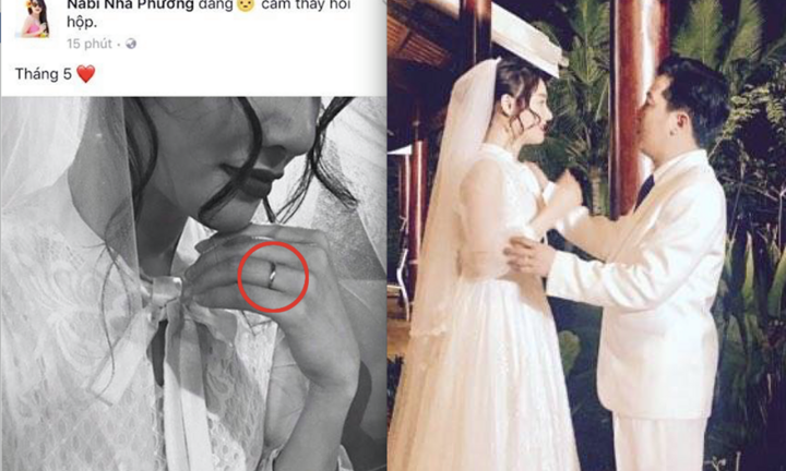 Nhã Phương khoe nhẫn cưới, xác nhận sắp kết hôn với Trường Giang