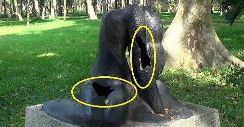 Vườn tượng điêu khắc nứt vỡ, hoen gỉ, trở thành thùng rác trong công viên Hà Nội