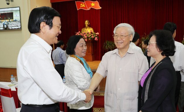 Tổng Bí thư gặp mặt cán bộ lãnh đạo cấp cao đã nghỉ hưu