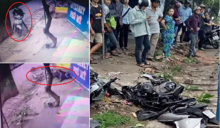 Camera ghi cảnh xe tải phóng bạt mạng nghiền nát xe SH khiến mẹ bị thương, con nguy kịch