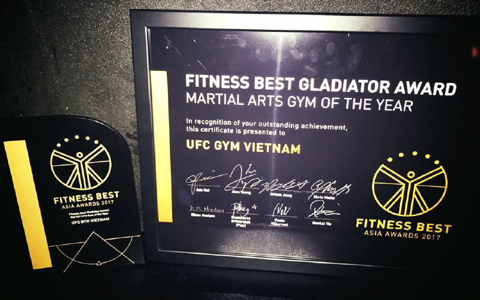 UFC GYM Việt Nam đoạt giải thưởng tốt nhất châu Á