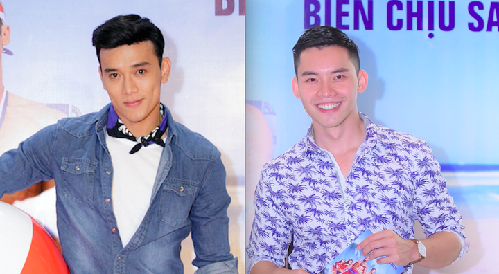 Á vương Thuận Nguyễn đọ vẻ nam tính với MC điển trai nhất VTV