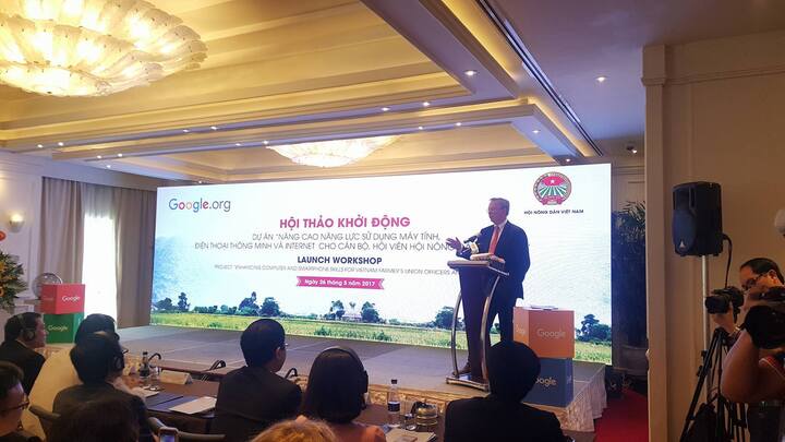 Google cam kết hỗ trợ đào tạo kỹ năng kỹ thuật số cho 30.000 nông dân Việt Nam