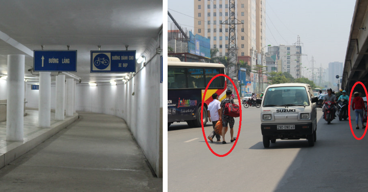 Chê hầm đi bộ nghìn tỷ, dân Thủ đô vô tư 'cắt mặt tử thần'