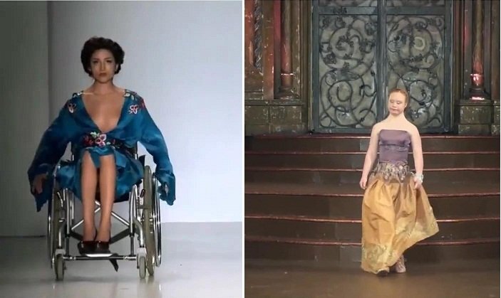 Người mẫu trình diễn catwalk bằng xe lăn, chân giả, truyền cảm hứng cho triệu người