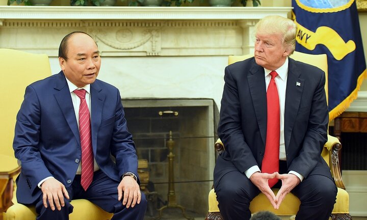 Thủ tướng Nguyễn Xuân Phúc hội đàm với Tổng thống Donald Trump
