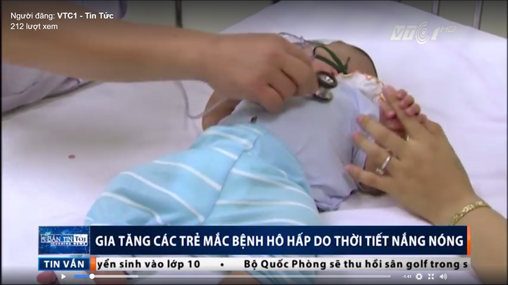 Video: 3.000 trẻ nhập viện mỗi ngày liên quan tới nắng nóng